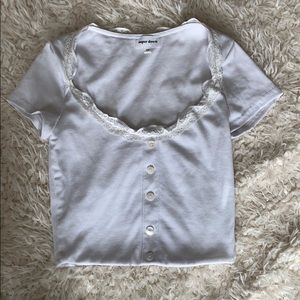 Superdown crop tee